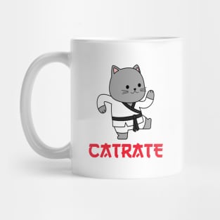 CUTE KARATE CAT JAPANESE Mug